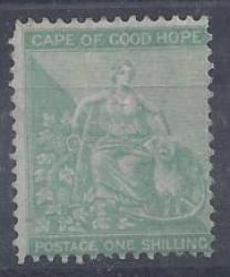 Cape Of Good 1864 1s Green Fine Mint Very Scarce