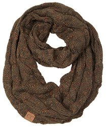 S1-6033-33 Ribbed Confetti Scarf: Olive