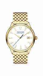Movado Women's Heritage Yellow Gold Watch With A Printed Index Dial Gold white Model 3650046