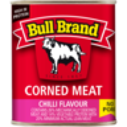 Bull Brand Chilli Flavoured Corned Meat Can 300G