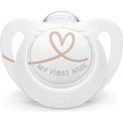 Nuk Silicone Star Soother White From Birth