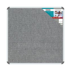 Bulletin Board Ribbed Aluminium Frame 1000X1000MM - Laurel