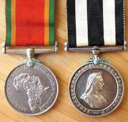 Rare Combination - Africa Service Medal And St. John's Medal - Unresearched