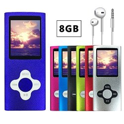 Volger Digital 8 Gb Portable Ultra-thin MP3 MP4 Player Lcd Display Music Player Video Player Media Player Voice Recording Player For Laptop Computer For