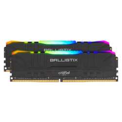 Crucial Ballistix Rgb 16GB DDR4 3200MHZ Desktop Gaming Memory - Black Kit Of 2