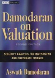 Damodaran On Valuation 2E - Security Analysis For Investment And Corporate Finance Hardcover 2ND Revised Edition