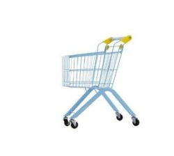 Large Kids Pretend Play Shopping Cart Trolley - Red