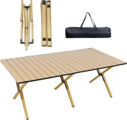 Folding Camping Picnic Table With Carry Bag For Travel Indoor & Outdoor