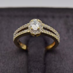 9CT Yellow Gold Engagement Ring