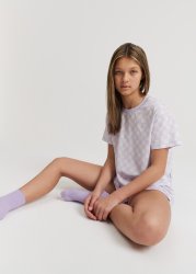 Teen Organically Grown Cotton Check Pyjama Set