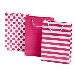 SC PARTY - 3 Pack Giftbag Set Large Pink