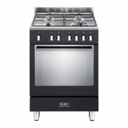 ELBA Fusion Range 60CM 4 Gas Burners With Electric Oven Black Livestainable