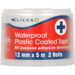 Clicks Waterproof Plastic Coated Tape 2 Rolls