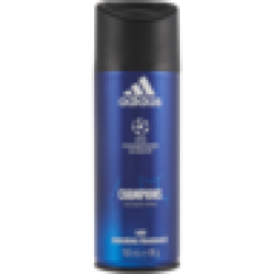 Adidas Champions Mens Body Spray Deodorant 150ML
