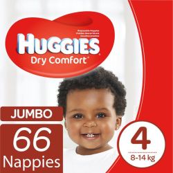 Huggies Dry Comfort Nappies Size 4 66S
