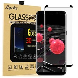 Galaxy S8 Screen Protector S8 Tempered Glass Screen Protector Lyche 3D Curved Edge Case Friendly Anti-scratch Glass Screen Protector For Samsung Galaxy S8