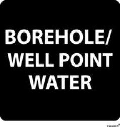 Abs Sign - Borehole wellpoint 150 X 150MM - With Screws