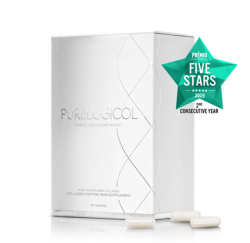 Purelogicol Collagen Peptide Skin Supplement - 90 Capsules - 1X Month