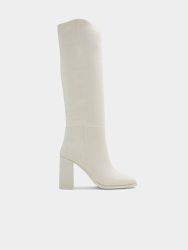 Women&apos S White Knee High Boots