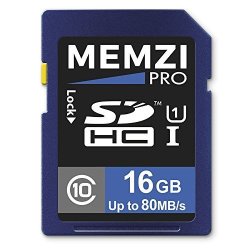 Memzi Pro 16GB Class 10 80MB S Sdhc Memory Card For Nikon Coolpix L840 L830 L820 L810 L620 L610 L340 L330 L320 L310 L120 L32