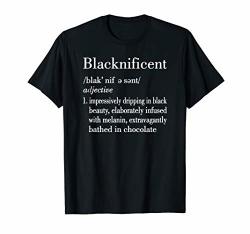 Blacknificent Afro African American Pro Black History Tee Gi