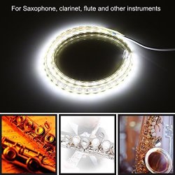 Vbestlife Leak Light For Saxophone Clarinet Flute Oboe LED Strip Light Leak Detection Tool For Woodwind Instrument Repair 220V Eu Plug