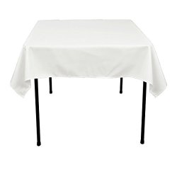 Morlan Linens Tablecloth For Square Or Round Tables - 100% Polyester - Restaurant Quality - Great For Buffet Tables Parties Holiday Dinners Weddings &