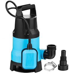 Evokem Submersible Drain Pump 550W 3 4 Hp Clean Drain Pump 2600GPH With Float Switch And Pipe Connection Buckle For Pond garden swimming Pool