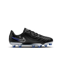 Nike Boys Jr. Tiempo Legend 10 Club Soccer Boots - Black chrome-hyper Royal