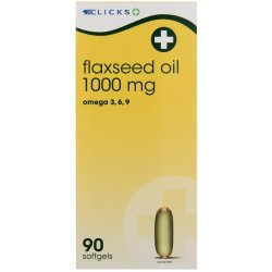 Clicks Flaxseed Oil 1000 Mg 90 Softgels