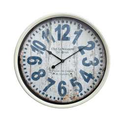 Metal Wall Clock With Glass
