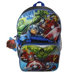Marvel Avengers Age Of Ultron Backpack W lunch Bag