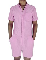 pink cargo playsuit