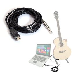 Gbsell 1PC 3M Guitar To PC USB Recording Cable Lead Adaptor Converter Connection Interface