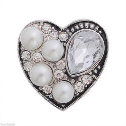 New Fashion Noosa Infinity Charms - Snap Button - Heart