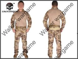 Combat Shirt & Pants Bulid Elbow & Knee Pads - 21TH Century Special Force Hld Camo - Size XL