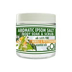 Epsom Bath Salts Neroli - Petit Grain Aromatic Body Soak & Scrub 200 Ml