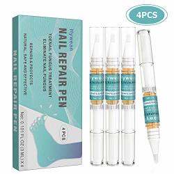 Hywean 4 Pcs Nail Fungus Treatment Nail Repair Pen Toenail Fungus Treatment - Repairs & Protects From Discoloration
