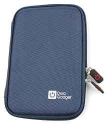 Duragadget Hard Blue Portable Protective Eva 'shell' Case With Zipper - Suitable For Use With Kidz Delight Smartphone 00413