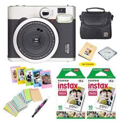 Fujifilm Instax MINI 90 Instant Film Camera + Film 20 Sheets + Extra Accessories Kit Neo Classic