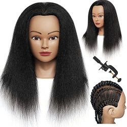 22inch Golden Synthetic Hair Mannequin Head For Braiding Practice And  Styling
