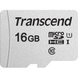 Transcend 300S 16GB Microsd Uhs-i U1 Class 10 Read 95 Mb s Write 45MB S With Sd Adaptor