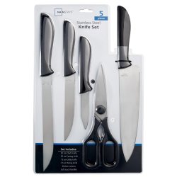 Mainstays - 5 Piece Stainless Steel Knife Set