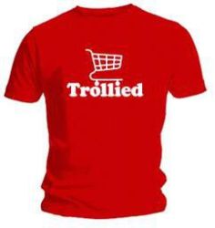 Trollied Mens T-Shirt Red Small