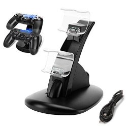 PS4 Controller Charger Fashioneey Dualshock 4 MINI Charging Station Dock With LED Indicator For Sony Playstation 4 Controller