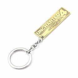 MCT12 - Ms Jewelry Uncharted 4 Key Chain A Thief's End Key Rings For Gift Chaveiro Car Keychain Game Key Holder Souvenir