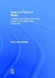 Index to Poetry and Music