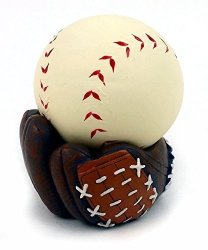 Baseball Stress Ball With Baseball Glove Stand