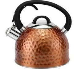 Embossed Stainless Steel Stovetop Kettle - 3L Gold