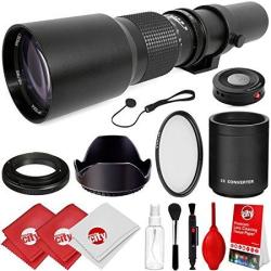 Opteka 500MM 1000MM F 8 Manual Telephoto Lens For Sony Alpha A99V A99 A77 A68 A65 A58 A57 A55 A37 A35 A33 A900 A700 A580 A560